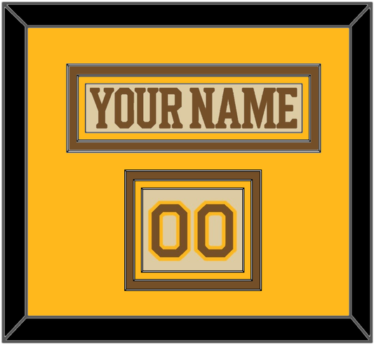 Boston Nameplate & Number (Shoulder) - Centennial Alternate Cream (2024-2025) - Premier Tier 3