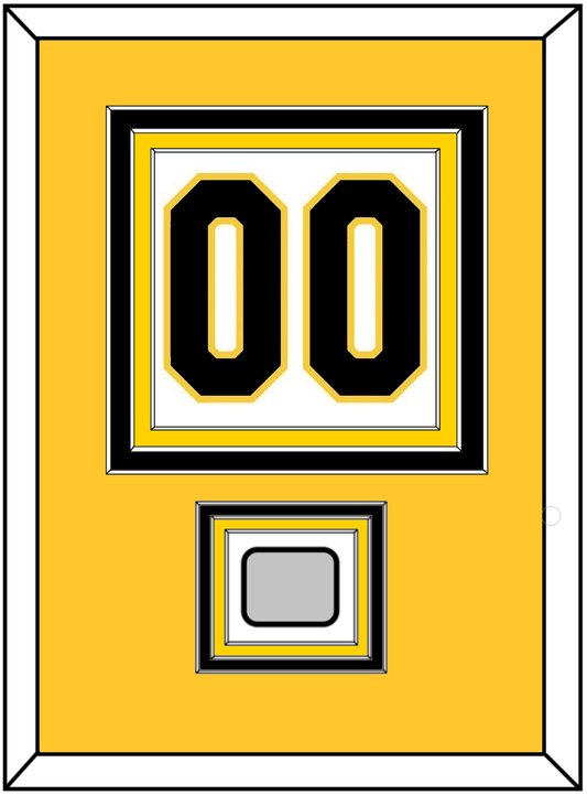 Boston Number (Back) With Stanley Cup Champions Patch - Home White (1935-1940) - Premier Tier 3