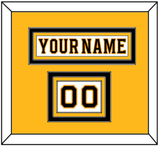 Boston Nameplate & Number (Shoulder) - Road White - Premier Tier 3