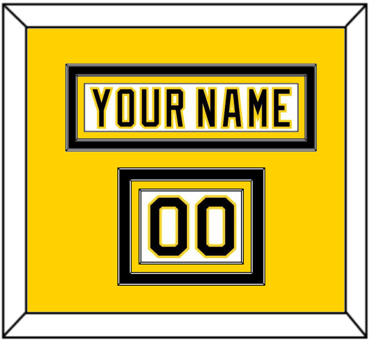 Boston Nameplate & Number (Shoulder) - Home White (1977-1981) - Premier Tier 3