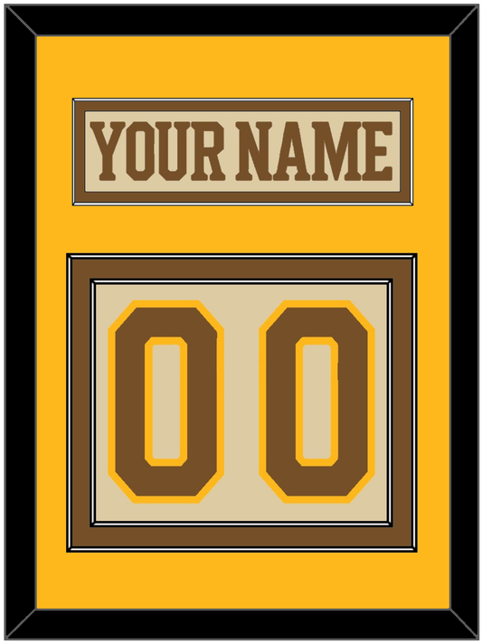 Boston Nameplate & Number (Back) - Centennial Alternate Cream (2024-2025) - Signature Tier 4