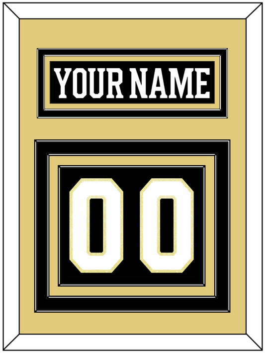 Boston Nameplate & Number (Back) - Centennial Home Black (2024-2025) - Premier Tier 3
