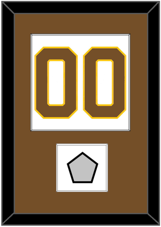 Boston Number (Back) With Stanley Cup Champions Patch - Home White (1925-1932) - Essential Tier 1