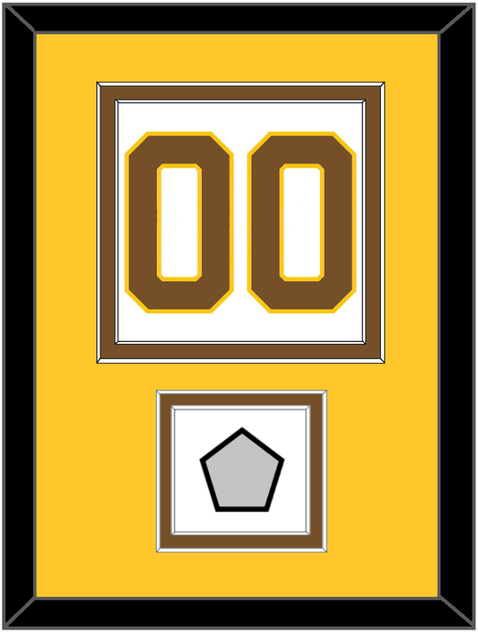 Boston Number (Back) With Stanley Cup Champions Patch - Home White (1925-1932) - Signature Tier 4