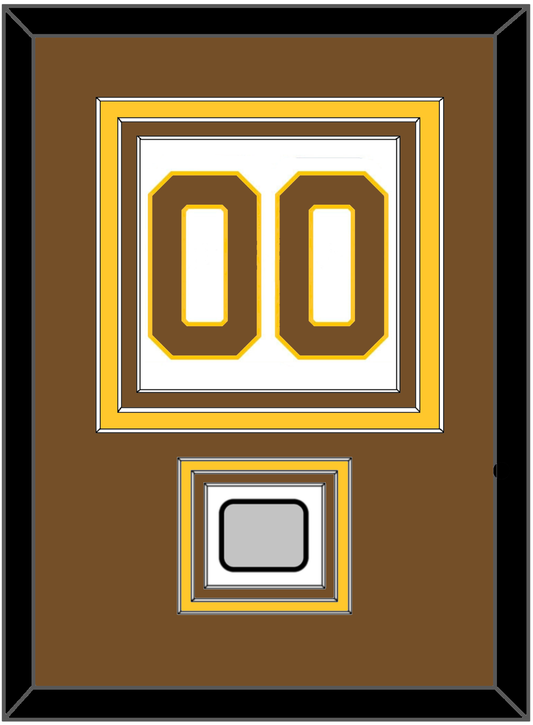 Boston Number (Back) With Stanley Cup Champions Patch - Home White (1925-1932) - Premier Tier 2