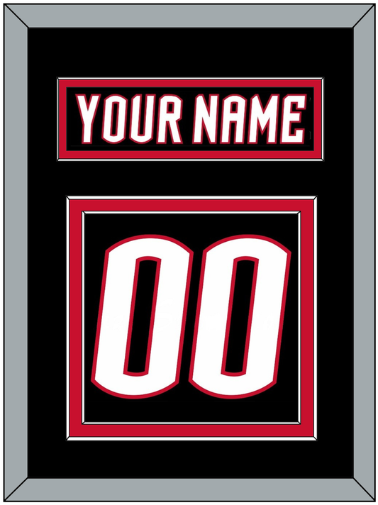 Buffalo Nameplate & Number (Back) - Alternate Black - Signature Tier 2