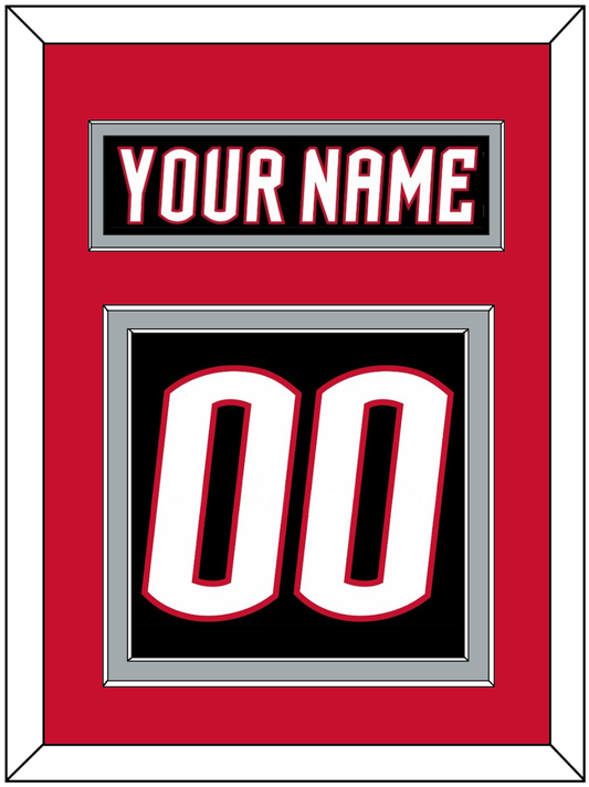 Buffalo Nameplate & Number (Back) - Alternate Black - Signature Tier 3