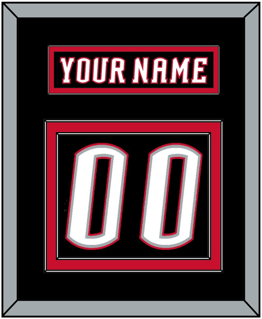 Buffalo Nameplate & Number (Back) - Road Black (1996-2006) - Signature Tier 2