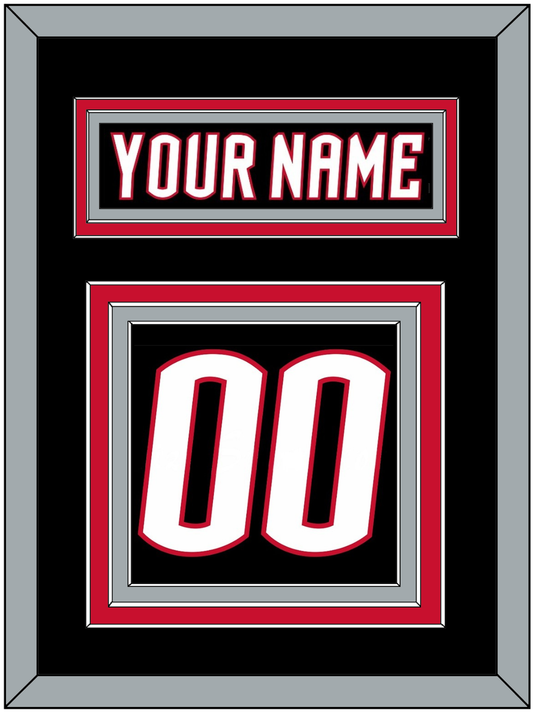 Buffalo Nameplate & Number (Back) - Alternate Black - Premier Tier 2