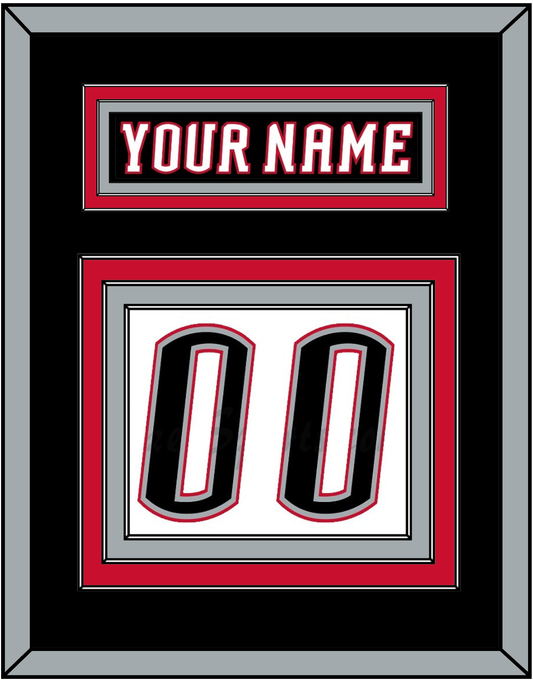Buffalo Nameplate & Number (Back) - Road Black (1996-2006) - Premier Tier 2