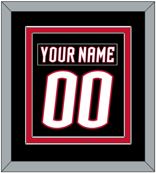 Buffalo Nameplate & Number (Back) Combined - Alternate Black - Signature Tier 2