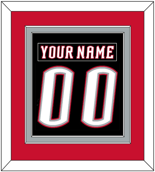 Buffalo Nameplate & Number (Back) Combined - Road Black (1996-2006) - Signature Tier 3