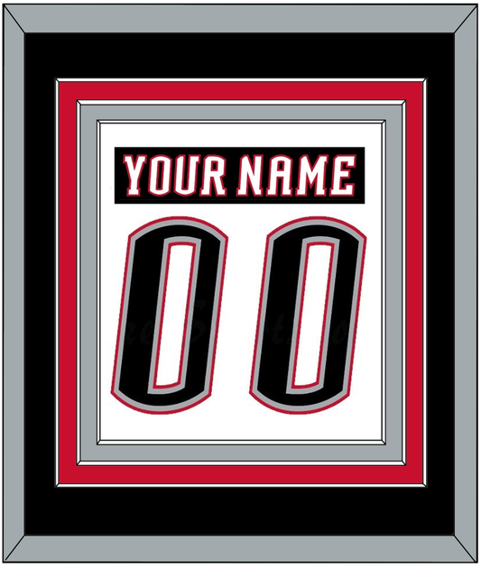 Buffalo Nameplate & Number (Back) Combined - Home White (1996-2006) - Premier Tier 2