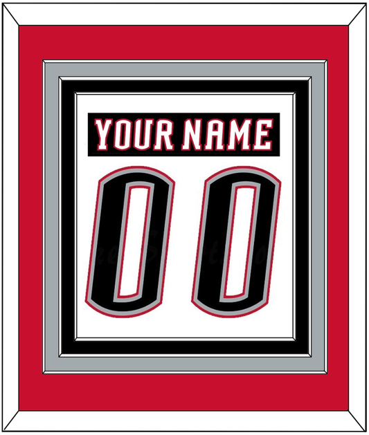 Buffalo Nameplate & Number (Back) Combined - Home White (1996-2006) - Premier Tier 3