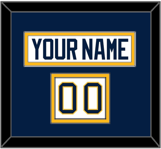Buffalo Nameplate & Number (Shoulder) - Road White (2010-2020) - Signature Tier 2