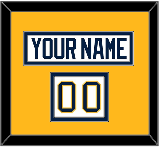Buffalo Nameplate & Number (Shoulder) - Road White (2010-2020) - Signature Tier 3