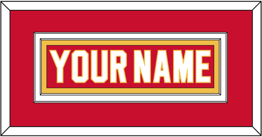 Calgary Nameplate - Home Red - Signature Tier 2