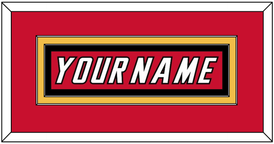 Calgary Nameplate - Road Red (1995-2000) - Signature Tier 2