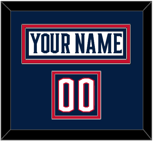 Columbus Nameplate & Number (Shoulder) - Road White - Signature Tier 2