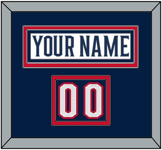 Columbus Nameplate & Number (Shoulder) - Road White (2017-2022) - Signature Tier 2