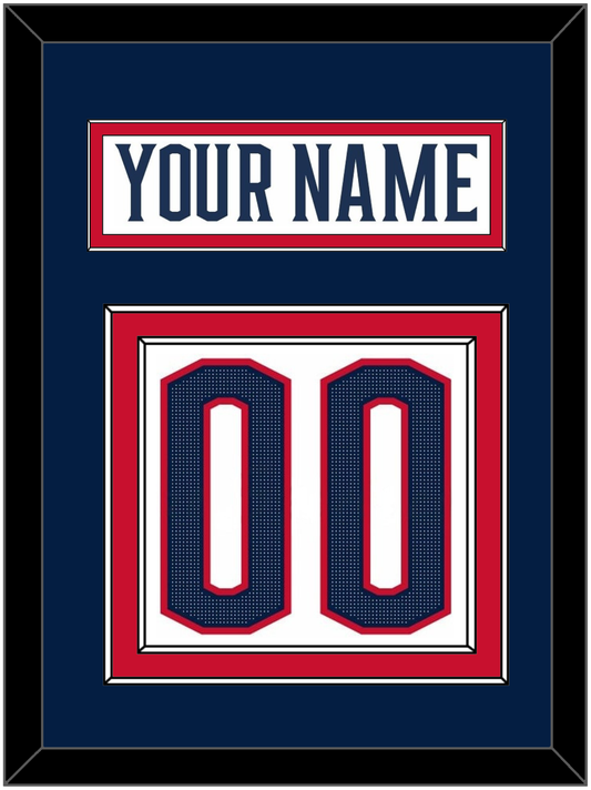 Columbus Nameplate & Number (Back) - Road White (2017-2022) - Signature Tier 3