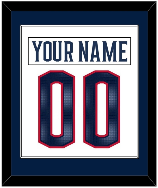 Columbus Nameplate & Number (Back) Combined - Road White (2017-2022) - Essential Tier 1