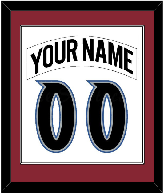 Colorado Nameplate & Number (Back) Combined - Home White (1995-1996) - Essential Tier 1