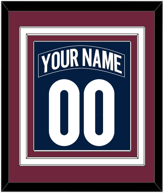 Colorado Nameplate & Number (Back) Combined - Alternate Navy - Premier Tier 3