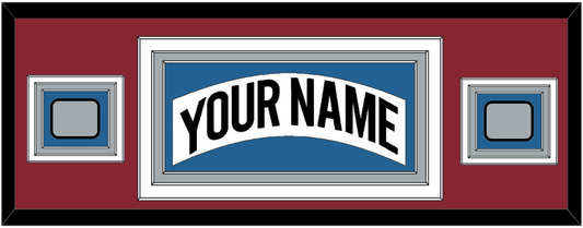 Colorado Nameplate & 2 Stanley Cup Finals Patches - Home White (1995-1996) - Premier Tier 7