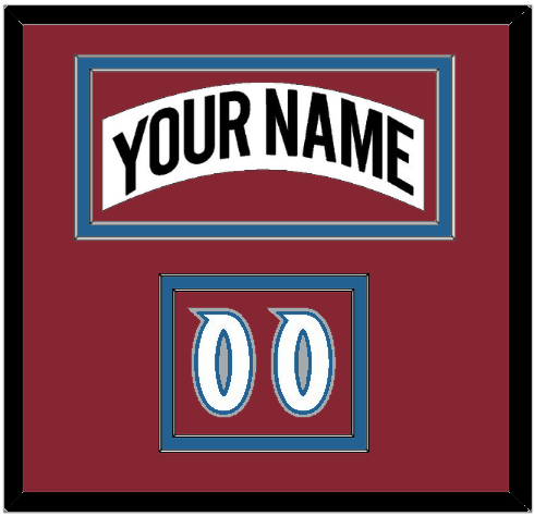 Colorado Nameplate & Number (Shoulder) - Home White (1995-1996) - Signature Tier 2