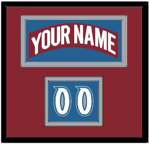 Colorado Nameplate & Number (Shoulder) - Road Burgundy (1995-1996) - Signature Tier 2