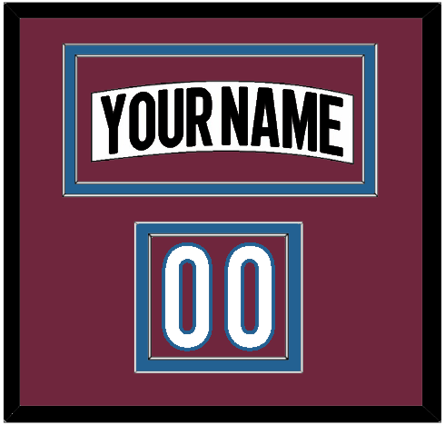 Colorado Nameplate & Number (Shoulder) - Road White (2017-2021) - Signature Tier 2