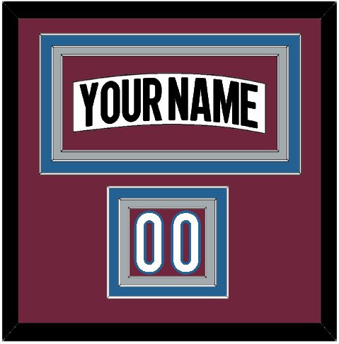 Colorado Nameplate & Number (Shoulder) - Road White (2017-2021) - Premier Tier 2