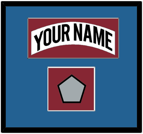 Colorado Nameplate & Stanley Cup Finals Patch - Home White (1995-1996) - Essential Tier 3