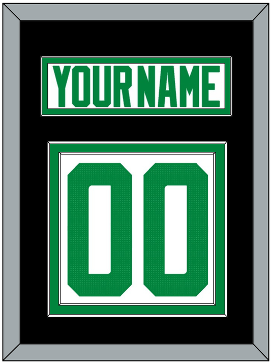 Dallas Nameplate & Number (Back) - Road White - Signature Tier 5