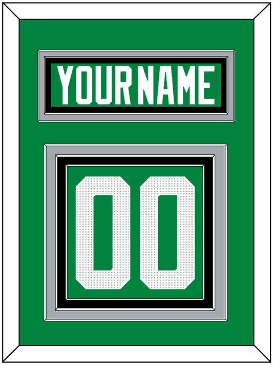 Dallas Nameplate & Number (Back) - Home Green - Premier Tier 3