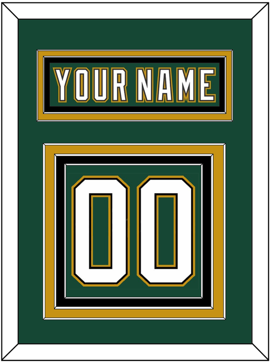 Dallas Nameplate & Number (Back) - Alternate Green (1997-1999) - Premier Tier 2