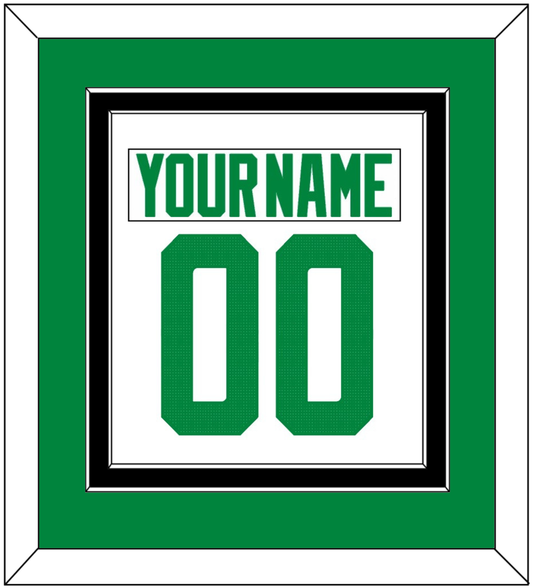 Dallas Nameplate & Number (Back) Combined - Road White - Signature Tier 3
