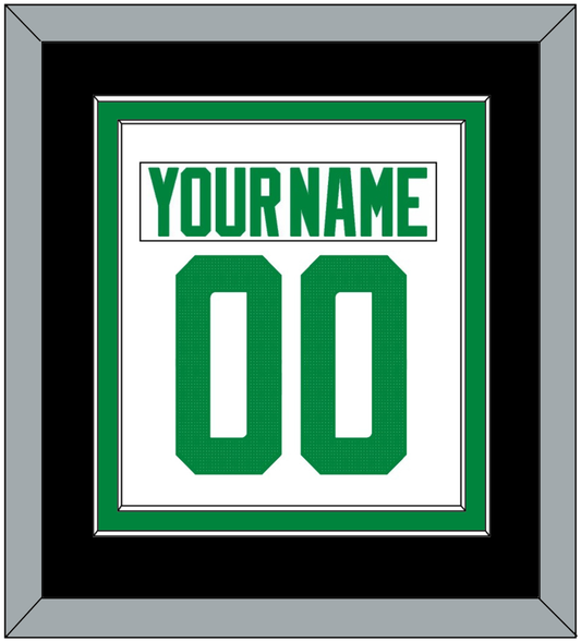 Dallas Nameplate & Number (Back) Combined - Road White - Signature Tier 5