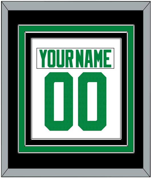 Dallas Nameplate & Number (Back) Combined - Road White - Premier Tier 3