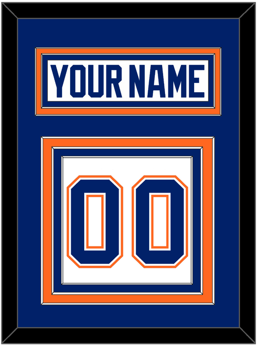 Edmonton Nameplate & Number (Back) - Home White (1981-1994) - Premier Tier 2
