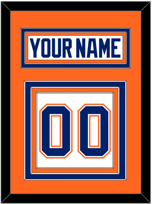 Edmonton Nameplate & Number (Back) - Home White (1981-1994) - Premier Tier 3