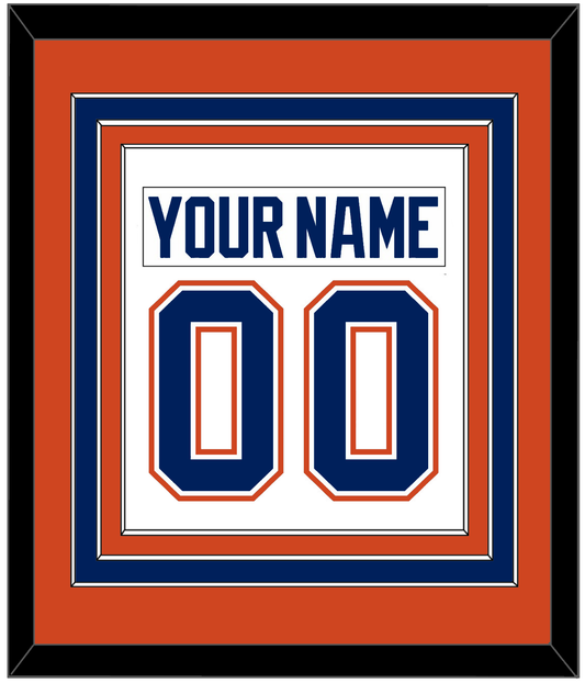 Edmonton Nameplate & Number (Back) Combined - Road White - Premier Tier 3