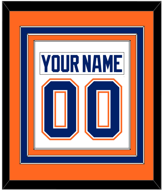 Edmonton Nameplate & Number (Back) Combined - Home White (1981-1994) - Premier Tier 3