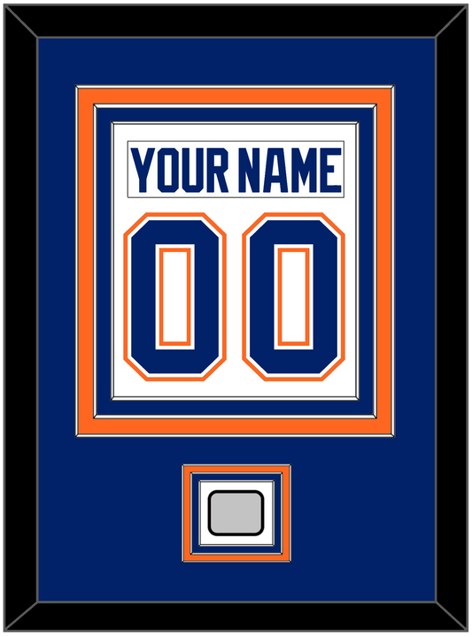 Edmonton Nameplate & Number (Back) Combined With 1990 Stanley Cup Finals Patch - Home White (1981-1994) - Premier Tier 2