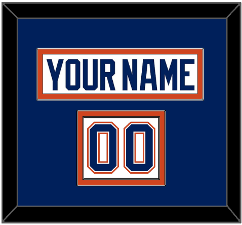 Edmonton Nameplate & Number (Shoulder) - Road White - Signature Tier 2