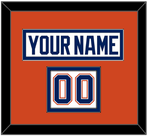 Edmonton Nameplate & Number (Shoulder) - Road White - Signature Tier 3
