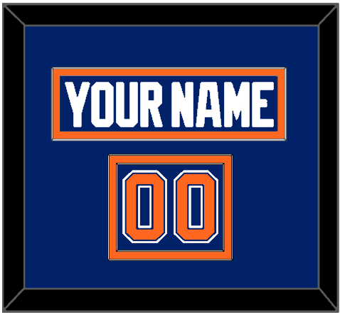Edmonton Nameplate & Number (Shoulder) - Road Blue (1981-1994) - Signature Tier 2
