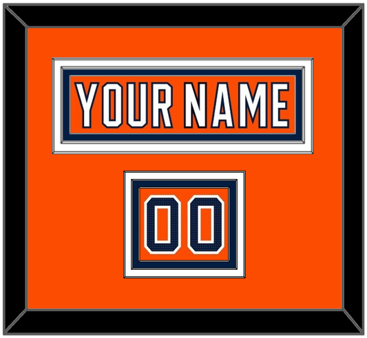 Edmonton Nameplate & Number (Shoulder) - Home Orange (2017-2022) - Premier Tier 2