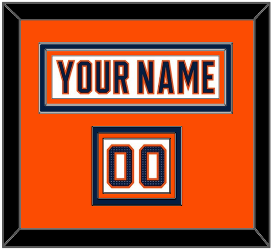 Edmonton Nameplate & Number (Shoulder) - Road White (2017-2022) - Premier Tier 2